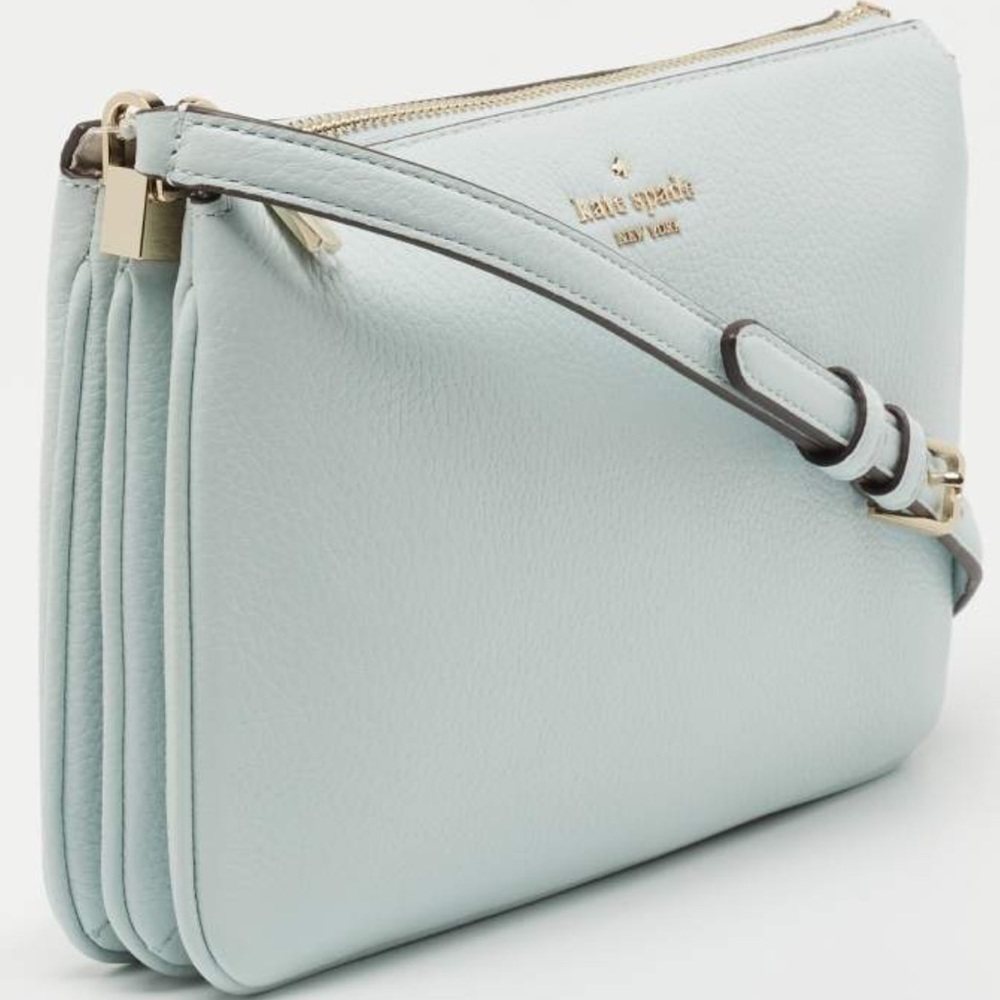 COPY - Kate spade Leila cross body triple gusset bag mint green/light blue